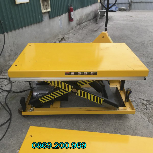 Bàn nâng điện 2 tấn nâng cao 1m DG2001 nhập khẩu 3 ban nang dien