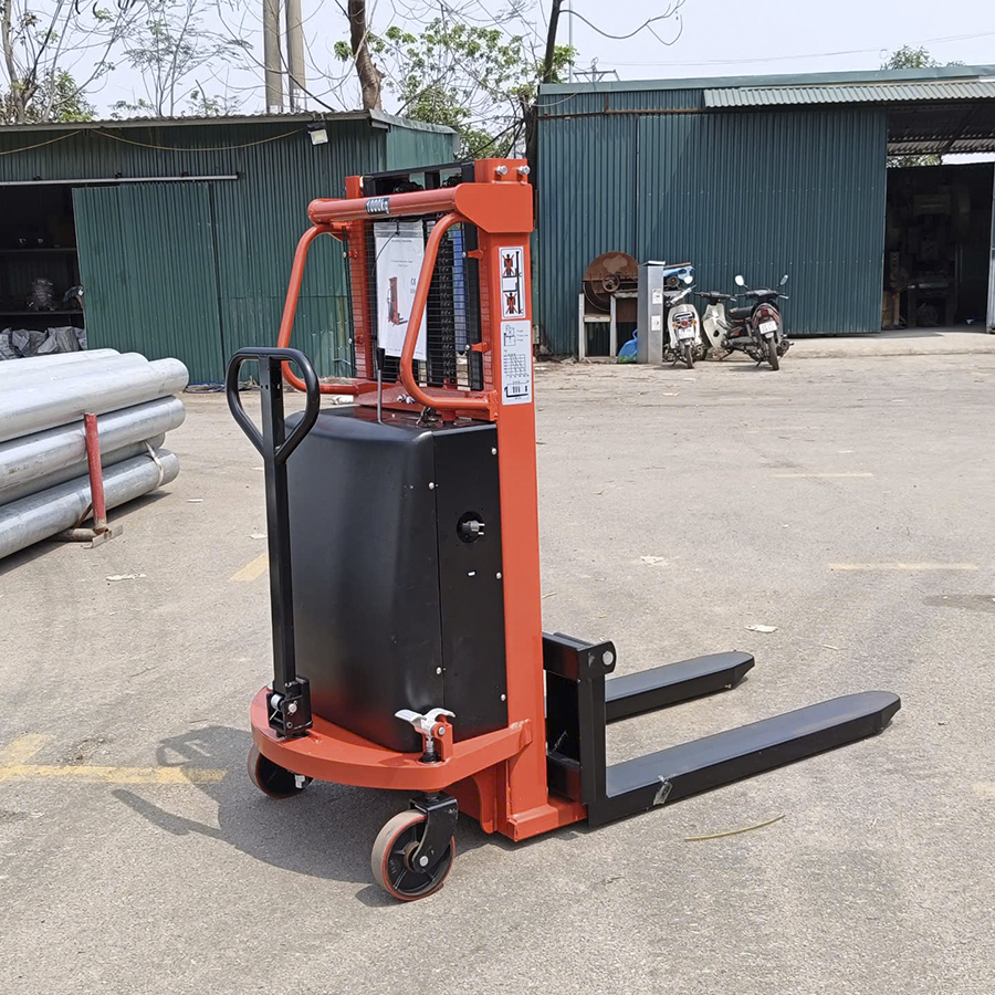 Xe nâng bán tự động 1 tấn nâng 2m CTD1020 hãng Maihui 1 Xe nâng bán tự động 1 tấn nâng 2m CTD1020 hãng Maihui