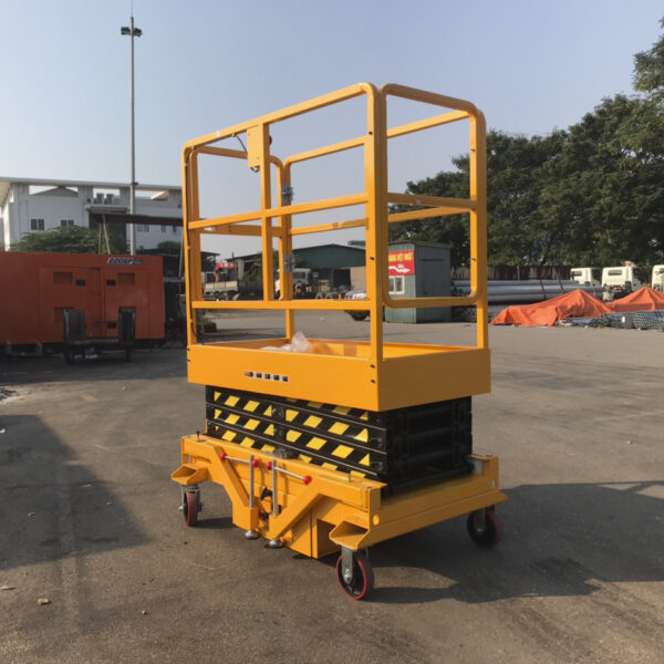 Giới thiệu loại xe nâng người mini 4m tải trọng 300kg SJY0.3-4 7 xe nang nguoi mini 4m 4