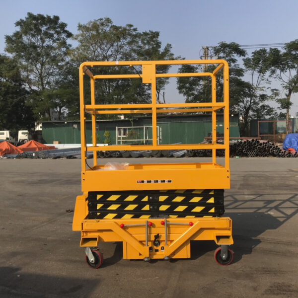Giới thiệu loại xe nâng người mini 4m tải trọng 300kg SJY0.3-4 5 xe nang nguoi mini 4m