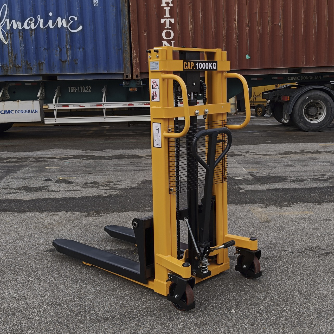 Xe nâng tay cao 1 tấn nâng 2m CTY-EH10/20 chính hãng Waylift 1 Xe nâng tay cao 1 tấn nâng 2m CTY-EH10/20 chính hãng Waylift