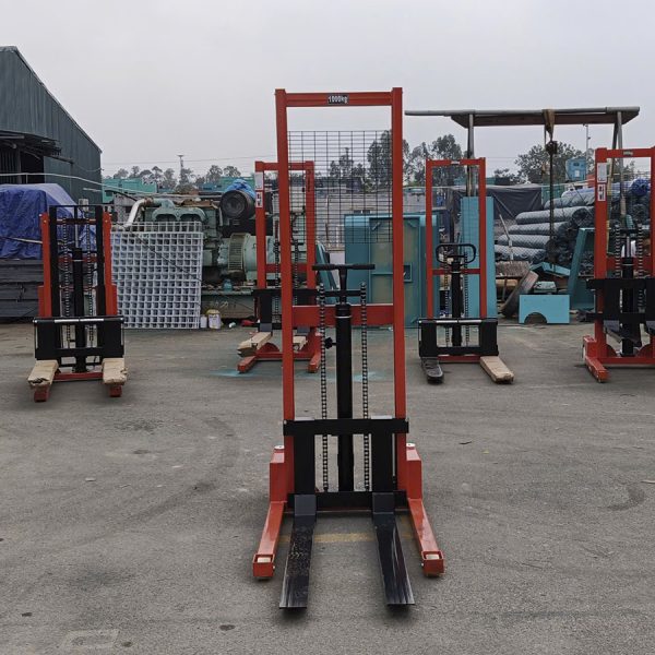 Xe nâng tay cao 1000kg nâng 1m6 CTY E1.0/1.6M không phanh Maihui 5 xe nang tay cao 1000kg nang 1m6 khong phanh maihui 3