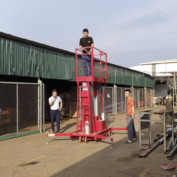 Xe nâng người 10m trục rút tải trọng 200kg GTWY10-200 hãng Maihui 3 xe nang nguoi 10m 1