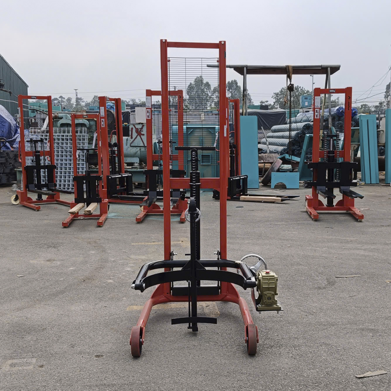 Xe nâng quay đổ phuy 350kg nâng 1m4 COT0.35/1.4 hãng Maihui 6 Xe nâng quay đổ phuy 350kg