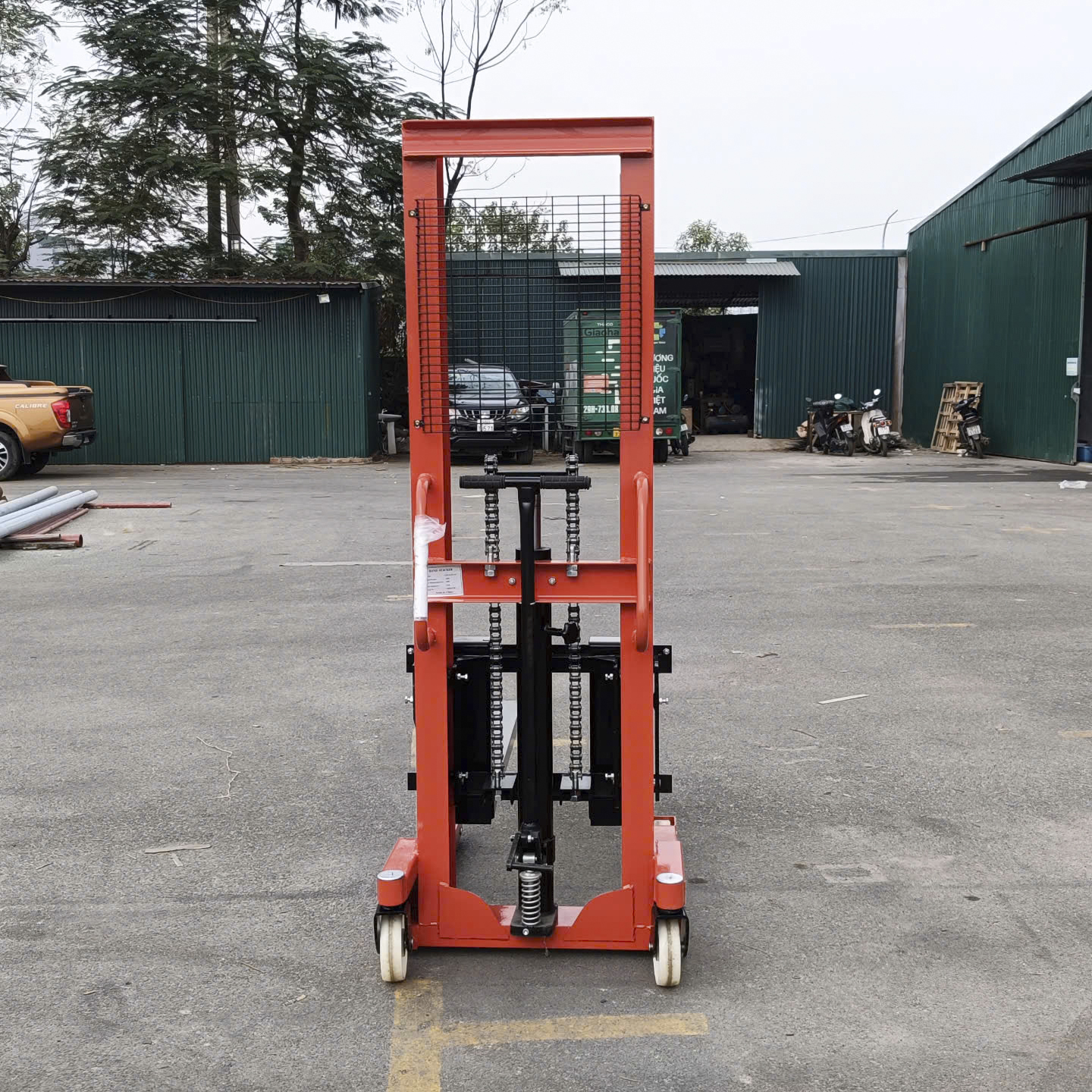 Xe nâng tay cao 2000kg nâng 1m6 CTY-A2016 hãng Maihui không phanh 7 Xe nâng tay cao 2000kg