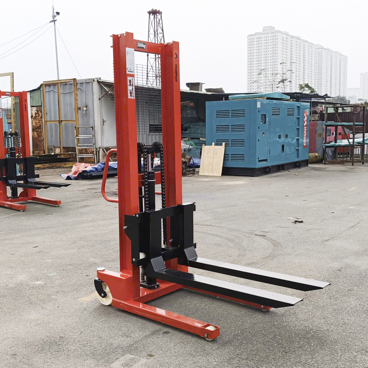 Xe nâng tay cao 2000kg nâng 1m6 CTY-A2016 hãng Maihui không phanh 1 Xe nâng tay cao 2000kg nâng 1m6 CTY-A2016 hãng Maihui không phanh