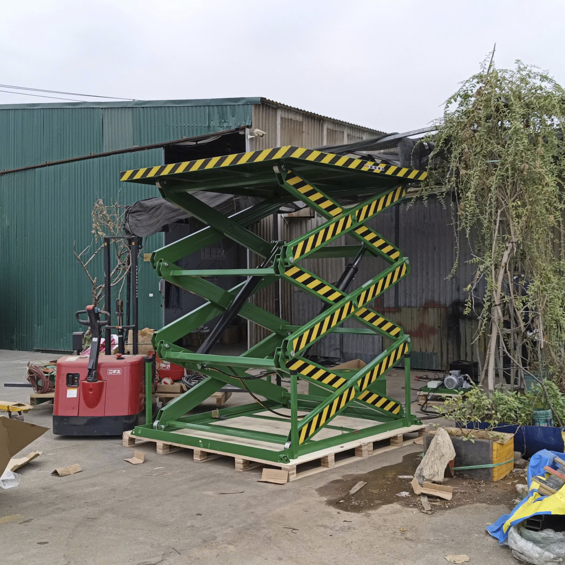 Bàn nâng điện 2 tấn nâng 4m SJG2-4 nhập khẩu 4 ban nang dien 2 tan nang 4m 1