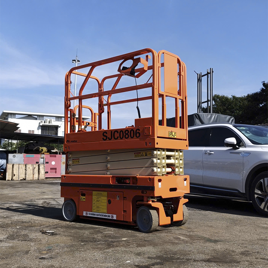 Xe nâng người tự hành 5.8m tải 230kg SJC0806 hãng Maihui 6 Xe nâng người tự hành