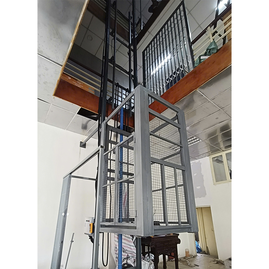 Vận Hành Thực Tế Thang Nâng Hàng Thủy Lực 500kg 3 Tầng – Nâng Êm, Khung Siêu Chắc 10 thang nang hang thuy luc 500kg 3 tang 2 1