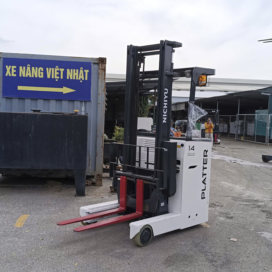 Xe nâng điện đứng lái 1.4 tấn nâng 4m hãng Nichiyu - Nhật 1 Xe nâng điện đứng lái 1.4 tấn nâng 4m hãng Nichiyu - Nhật