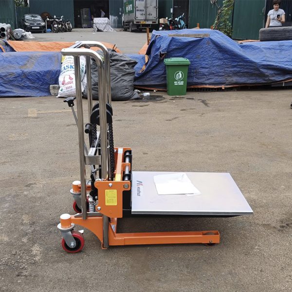 Xe nâng tay cao mini 400kg nâng 850mm SDDJ850 hãng Maihui 5 xe nang tay cao mini 400kg 850mm 3