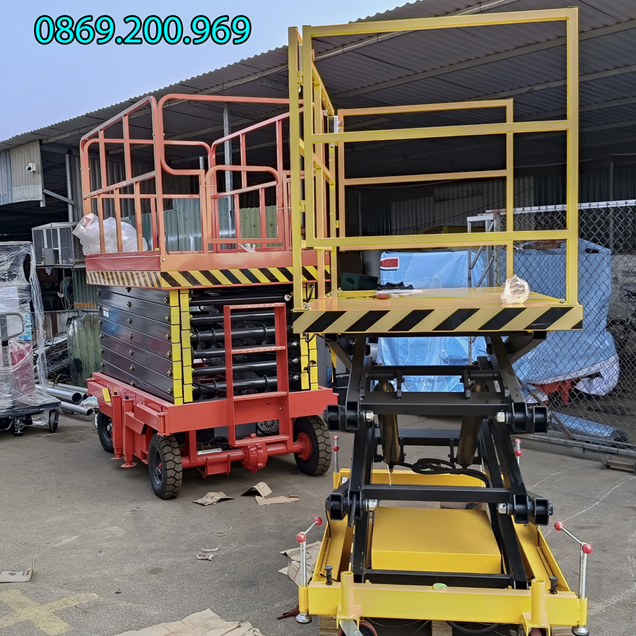 Xe Nâng Người Nhập Khẩu Chính Hãng – Giải Pháp Làm Việc Trên Cao An Toàn & Hiệu Quả 2 Thang nâng người nhập khẩu - cắt kéo
